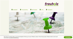 Desktop Screenshot of frauholz.de